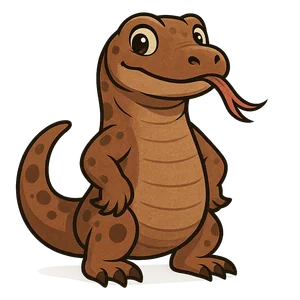 Illustration of Komodo Dragon