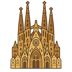 Illustration of The Sagrada Familia