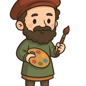 Illustration of The Sistine Chapel Ceiling by Michelangelo