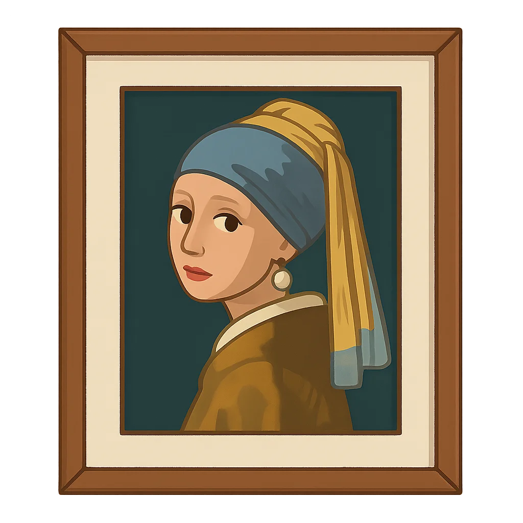 Illustration of Girl with the pearl earring