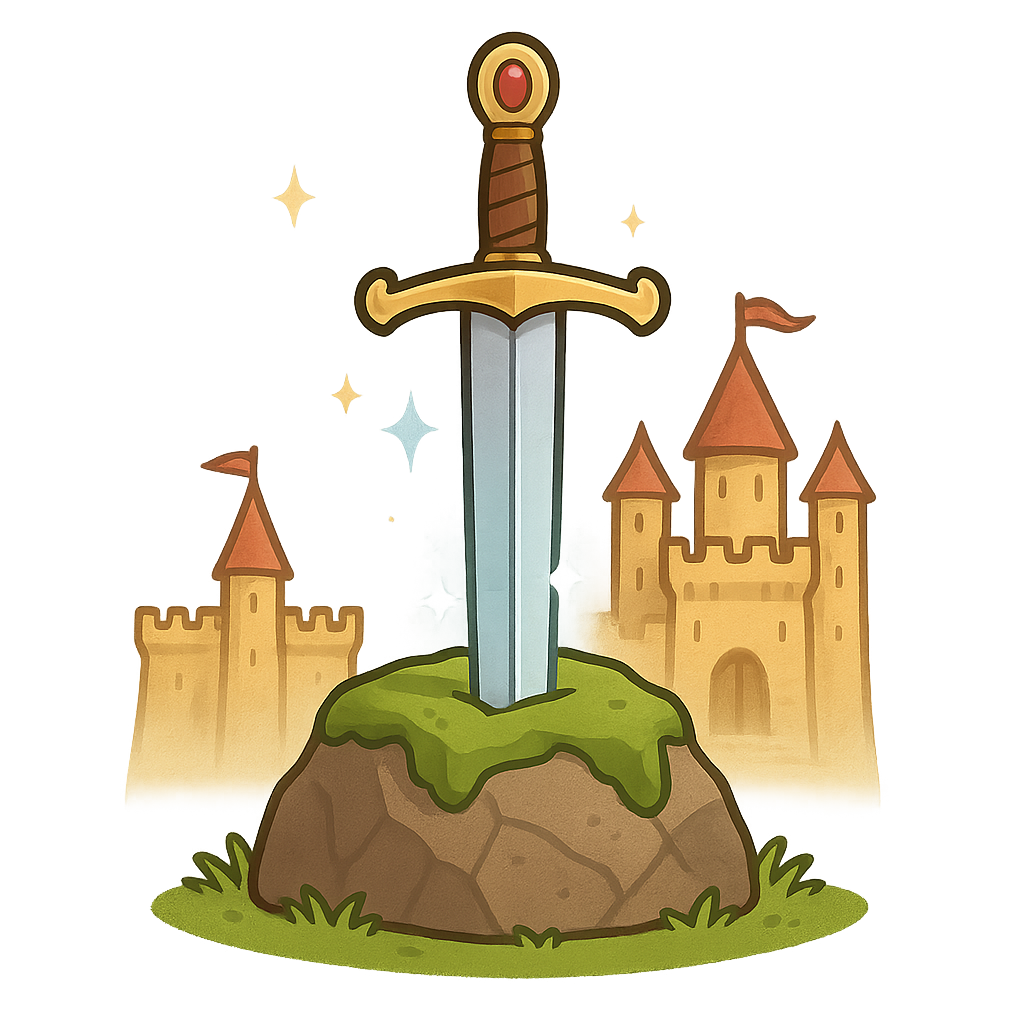 Illustration of King Arthur & the Knights of the Round Table