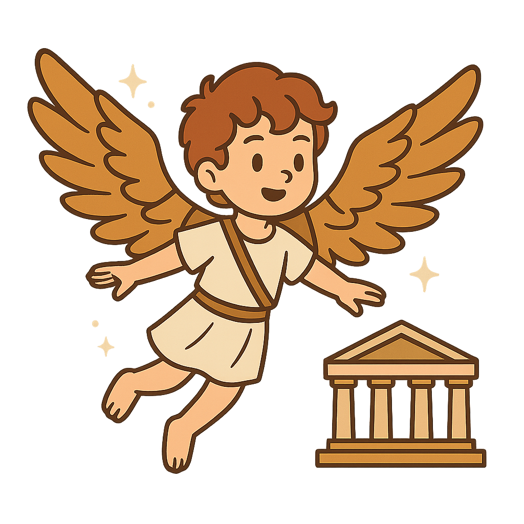 Illustration of The Tale of Icarus and Daedalus