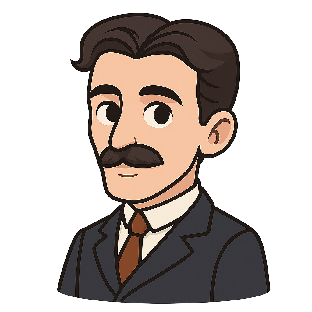 Portrait of Nikola Tesla