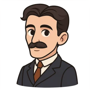 Portrait of Nikola Tesla