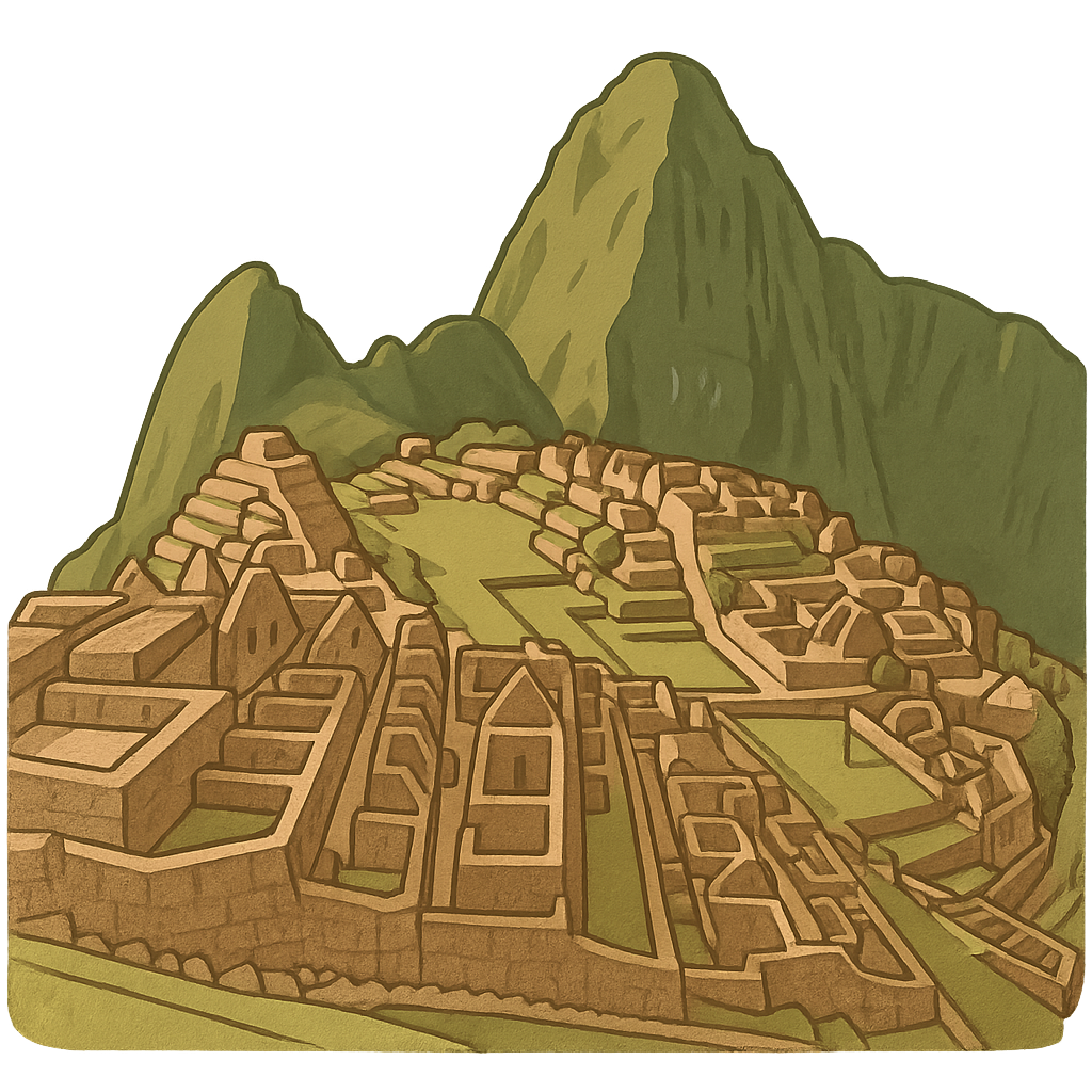 Illustration of Machu Picchu