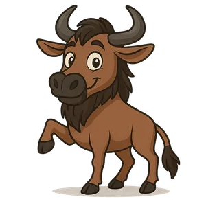 Illustration of Wildebeest