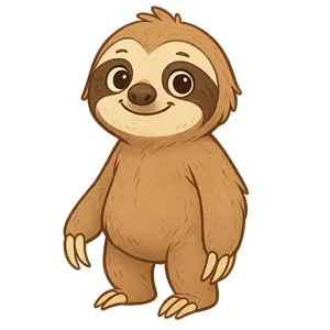 Illustration of Three-toed Sloth