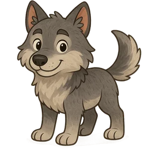 Illustration of Gray Wolf