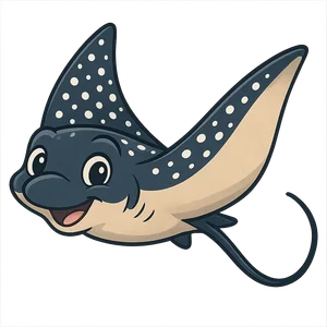 Illustration of Spotted Eagle Ray