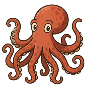 Illustration of Giant Pacific Octopus