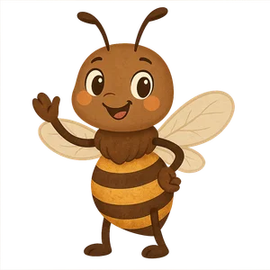 Illustration of Western Honey Bee