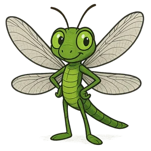 Illustration of Dragonfly (Green Darner)