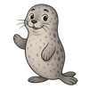 Illustration of Harbor Seal