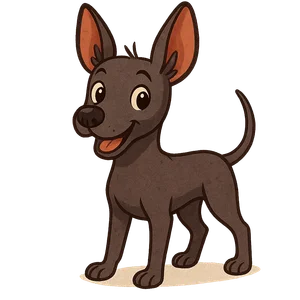 Illustration of Xoloitzcuintli
