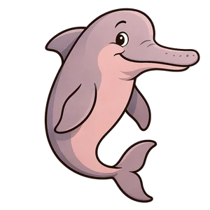 Illustration of Amazon River Dolphin