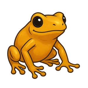 Illustration of Golden Poison Frog