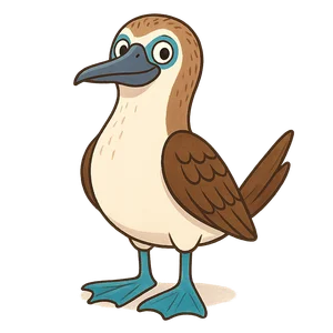 Illustration of Blue-footed Booby