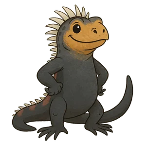 Illustration of Marine Iguana