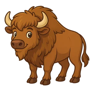Illustration of European Bison