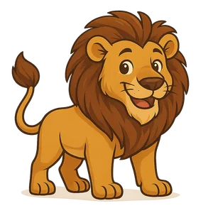 Illustration of Asiatic Lion