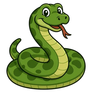 Illustration of Green Anaconda