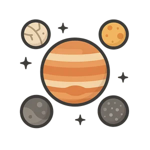 Illustration of Galilean Moons
