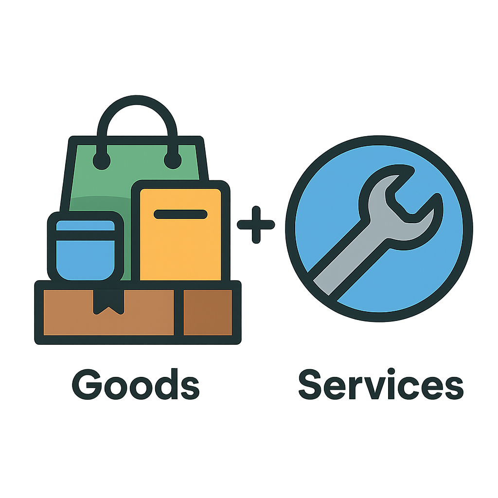 Illustration of Goods and services