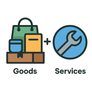 Illustration of Goods and services