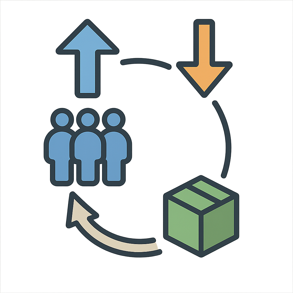 Illustration of Supply and demand