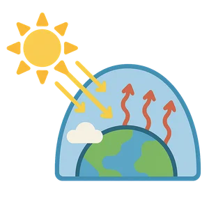 Illustration of Greenhouse Effect