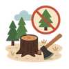 Illustration of Deforestation