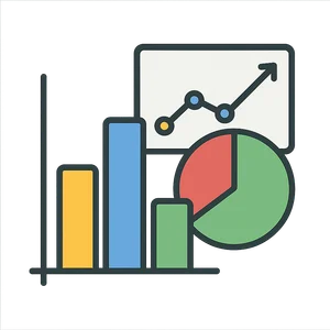 Illustration of Charts and Graphs (Showing Data in Pictures)