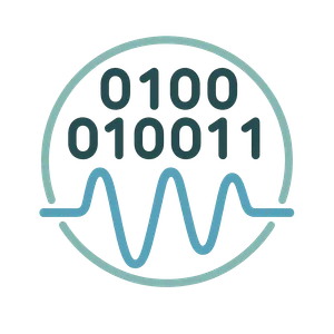 Illustration of Binary Code and Digital Signals