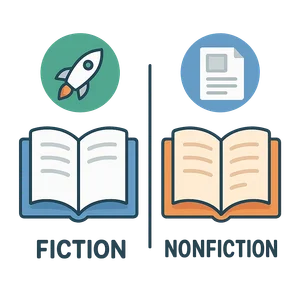 Illustration of Fiction vs. Nonfiction