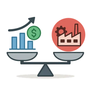 Illustration of Economic Systems (Market vs. Command Economies)