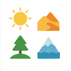 Illustration of Climate Zones of the World