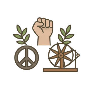 Illustration of Satyagraha