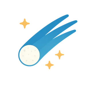 Illustration of Halley's Comet