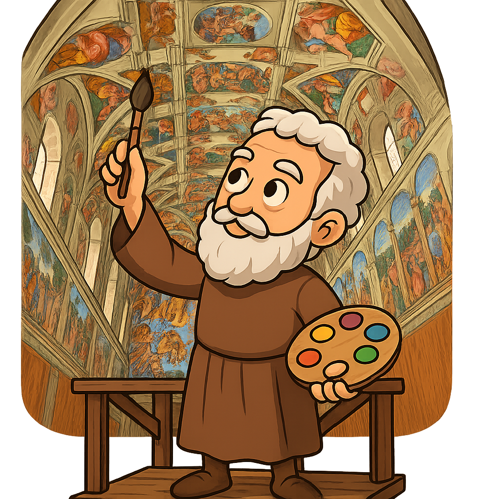 Illustration of The Sistine Chapel Ceiling