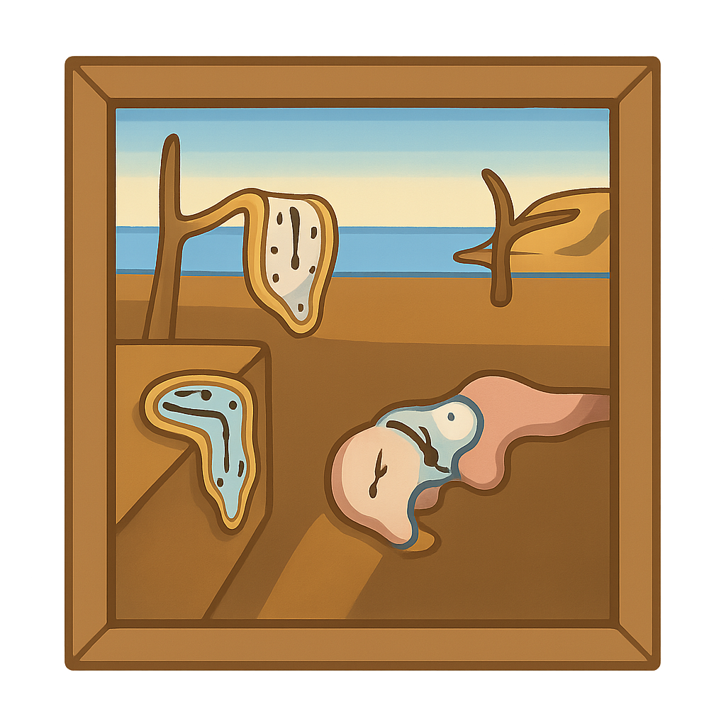 Illustration of The Persistence of Memory