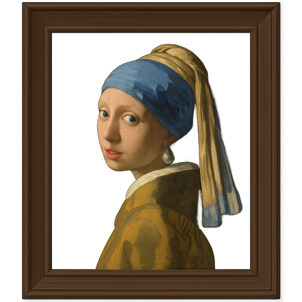 Illustration of Girl With the Pearl Earring