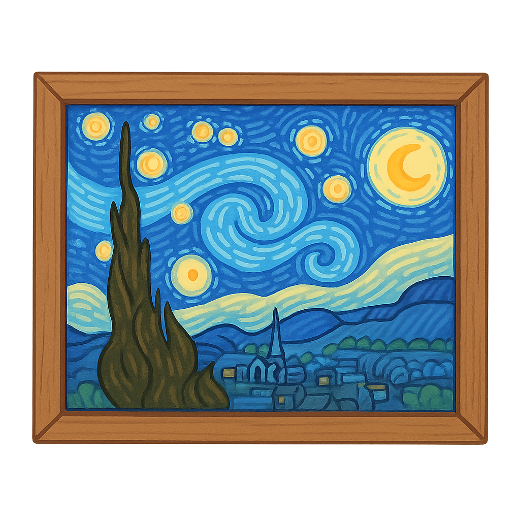 Illustration of The Starry Night
