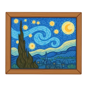 Illustration of The Starry Night