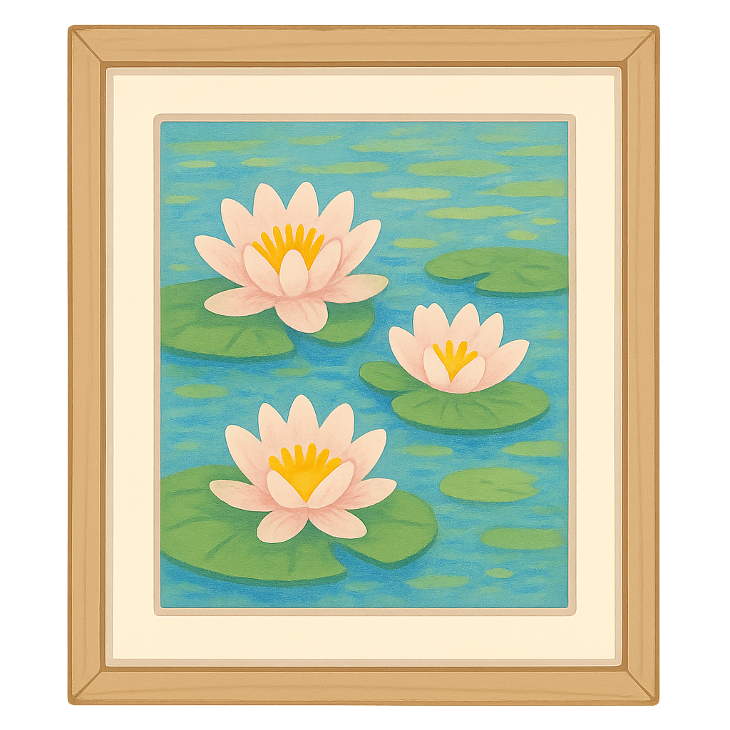 Illustration of Water Lilies