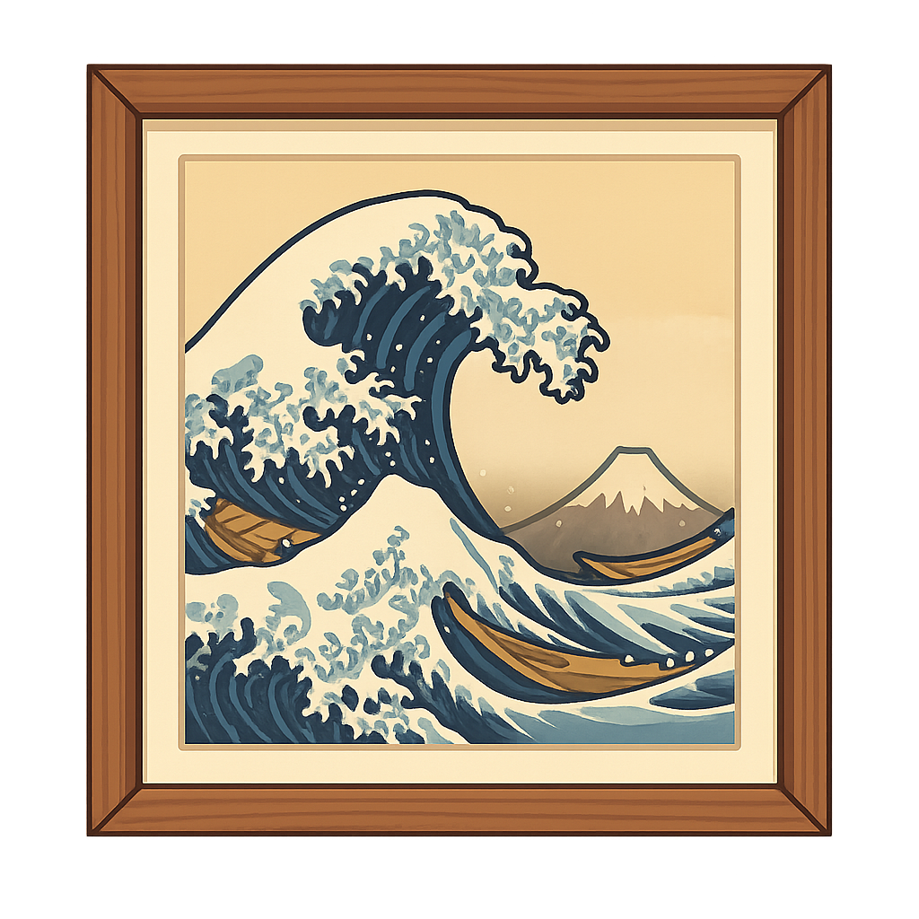Illustration of The Great Wave Off Kanagawa
