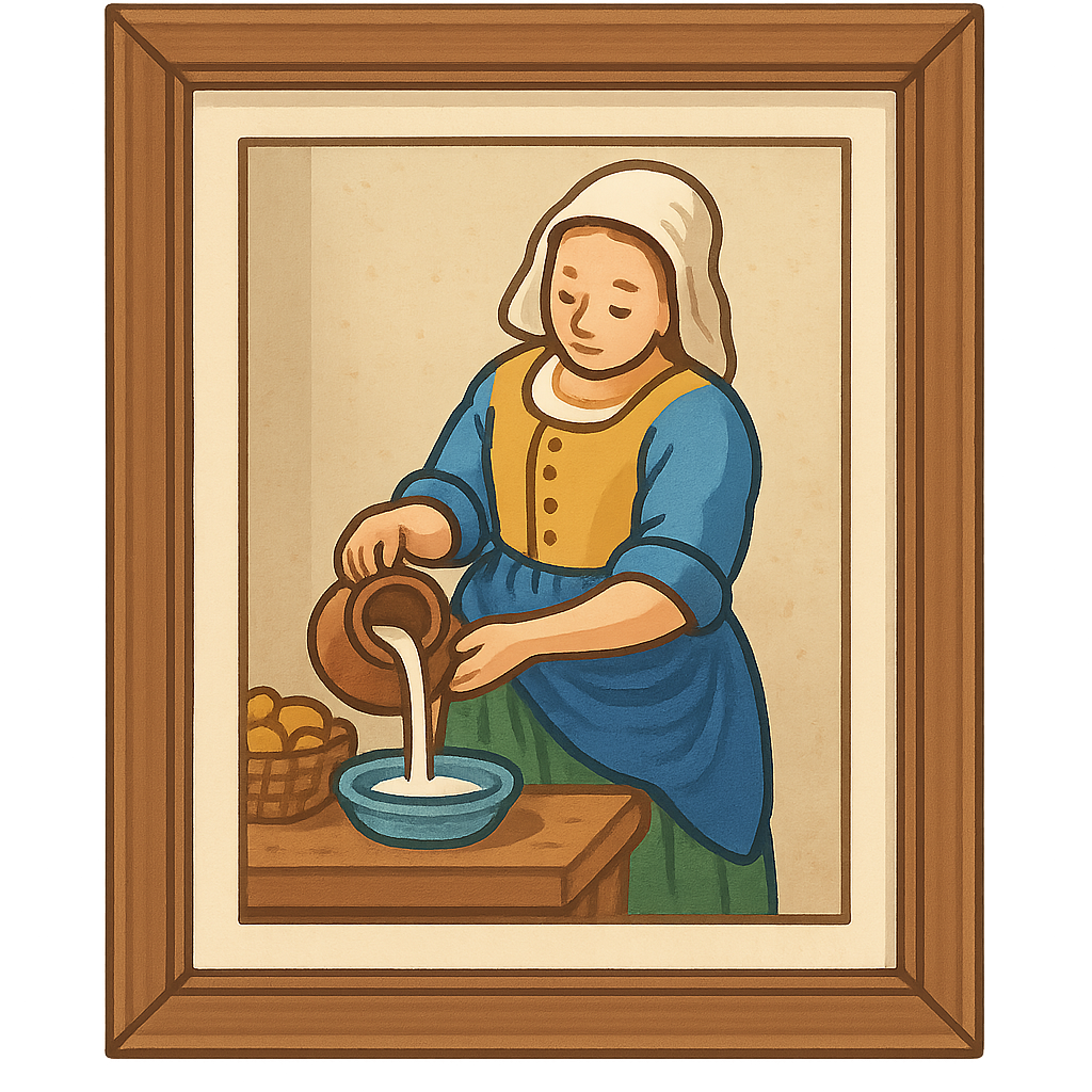 Illustration of The Milkmaid
