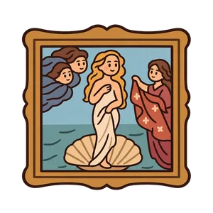 Illustration of The Birth of Venus