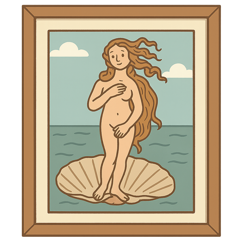 Illustration of The Birth of Venus