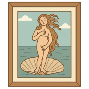 Illustration of The Birth of Venus