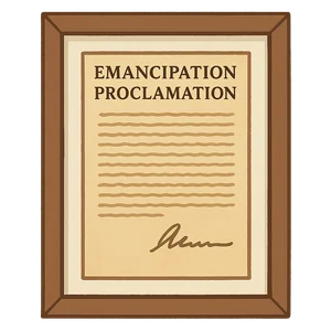 Illustration of Emancipation Proclamation